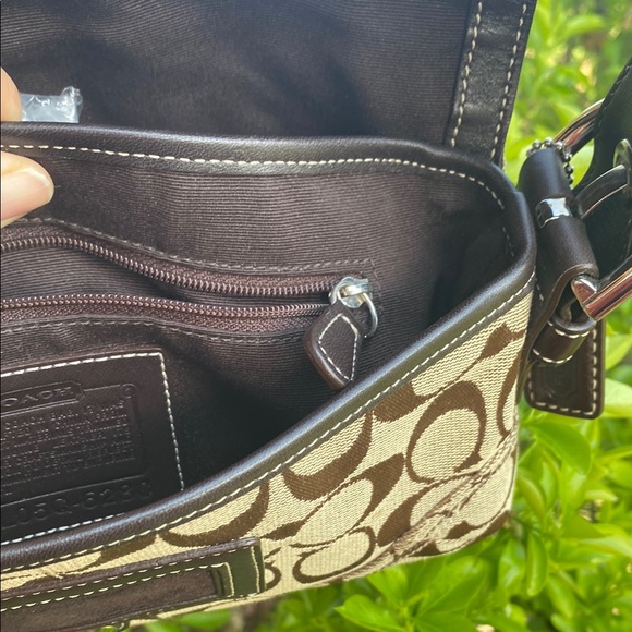 🔥Coach Sufflette Cloth Brown Handbag Hobo L05Q-6280 Y2K vintage purse - Picture 13 of 17